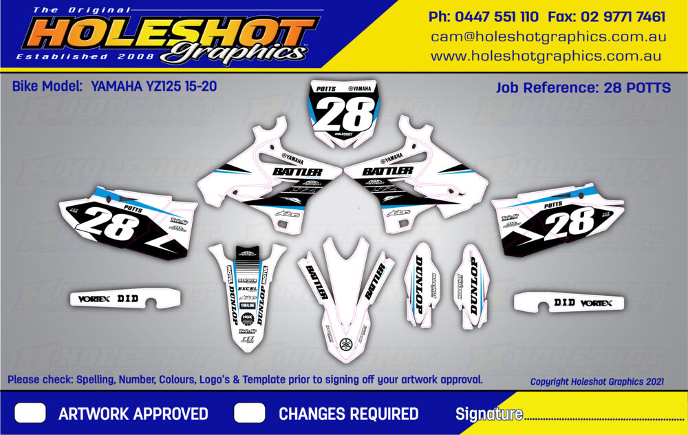 28 POTTS YAMAHA YZ125 15-20 WHITE.jpg Thumbnail